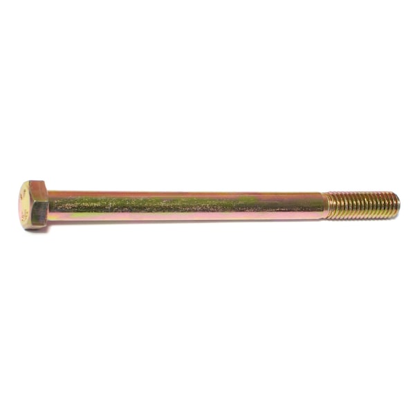 Midwest Fastener Grade 8, 3/8"-16 Hex Head Cap Screw, Zinc Yellow Steel, 5 in L, 25 PK 54358 - main